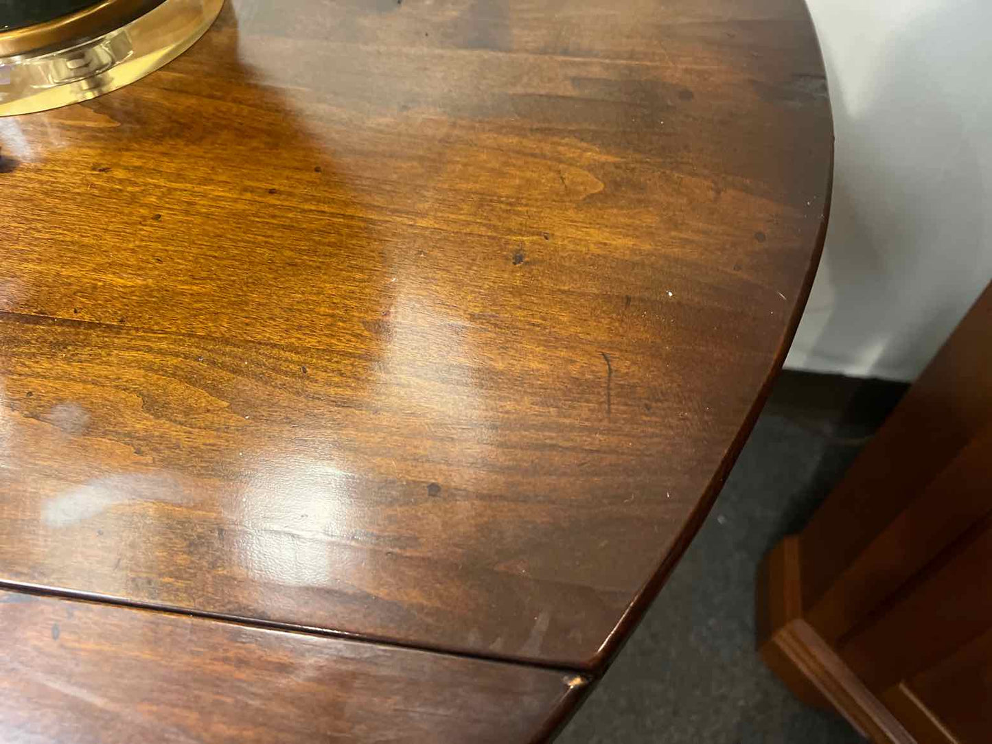 Mahogany Drop Leaf Console