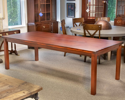 Circle Furniture Mahogany Wood Finish Mission Style Dining Table