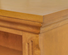 Maple Adjustable Four Shelf Bookcase W/ Reeded   Sides