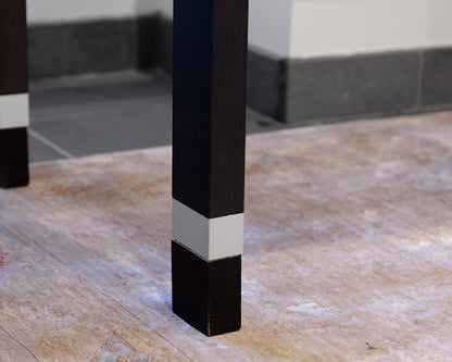 Ligne Roset Lumeo Desk in Wood, Frosted Glass and Steel