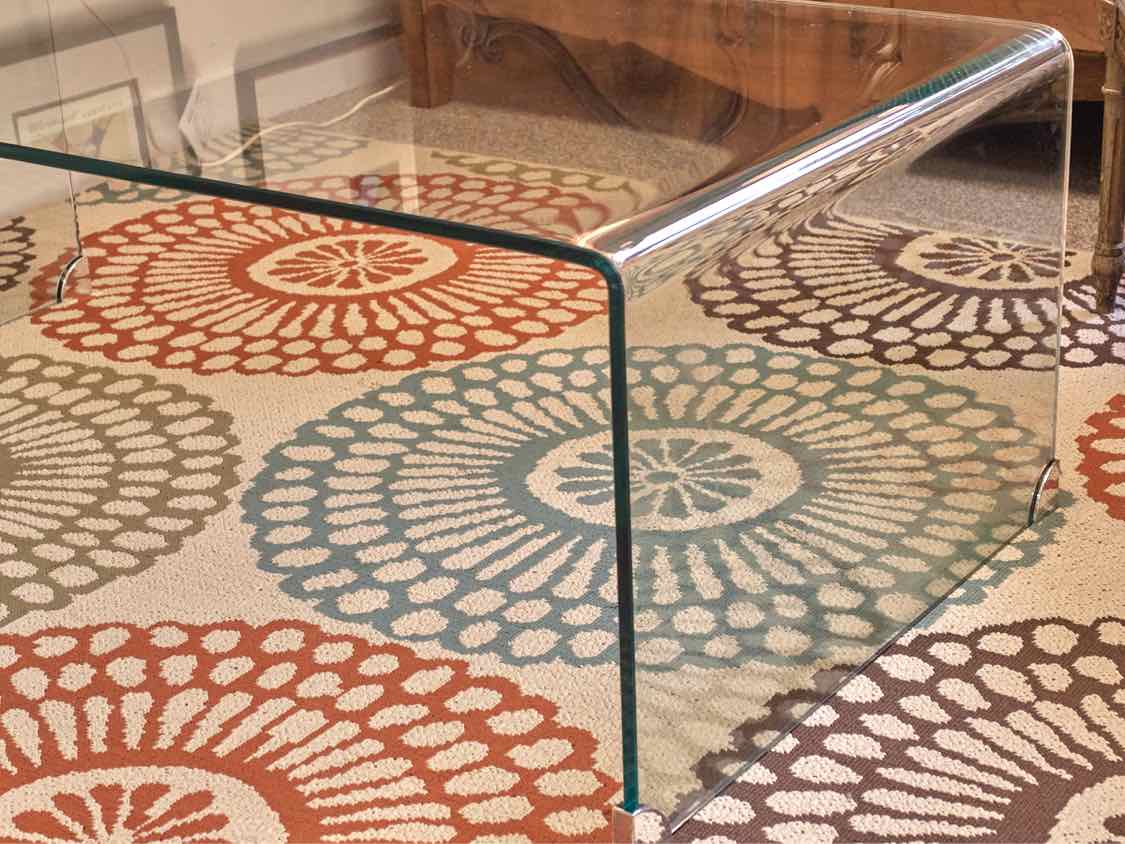 Safavieh Glass Waterfall Coffee Table
