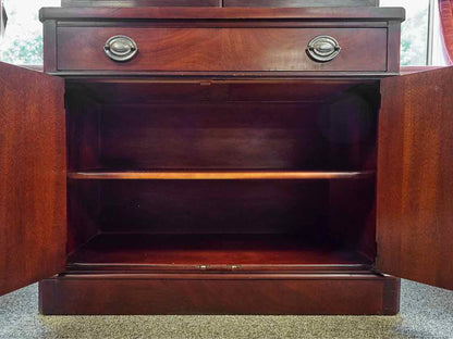Drexel Mahogany China Cabinet W/ Glass Doors