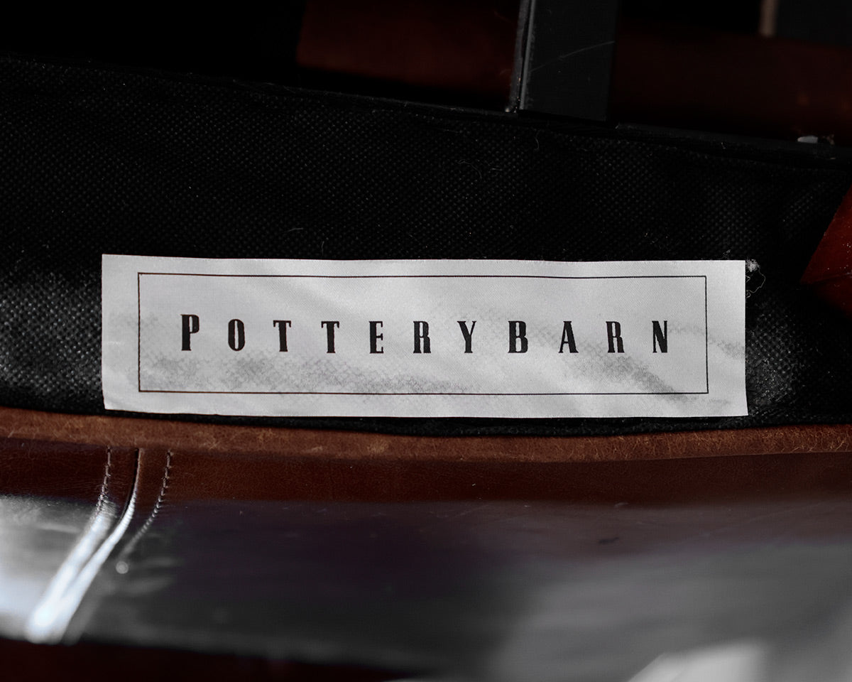 Pottery Barn Brown Leather Recliner