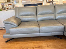 Cellini L-Shaped Leather Sectional