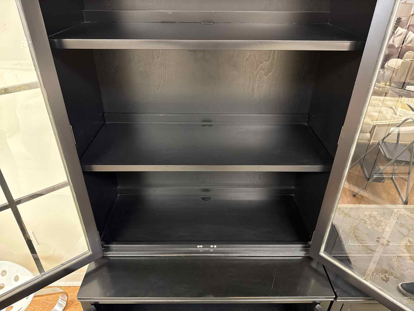 Pottery Barn Black China Cabinet