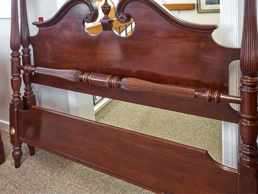 Ethan Allen Four Poster Full Bed in Cherry