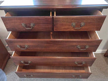 Mahogany Chest-on-Chest with Brass Pulls