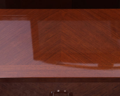 Rosewood Lacquer Pair of Nightstands