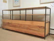 West Elm Industrial Modular 2 Shelf 3 Door  Console