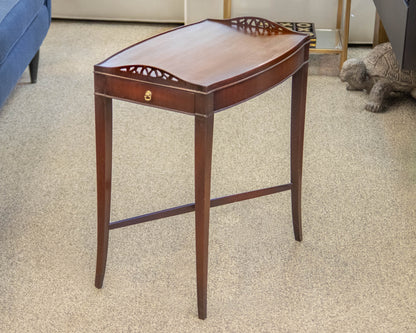 Pair of Mahogany Side Table W/ Pierced Gallery Edges