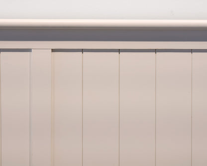 White Cannonball Top Cottage Beadboard King Bed