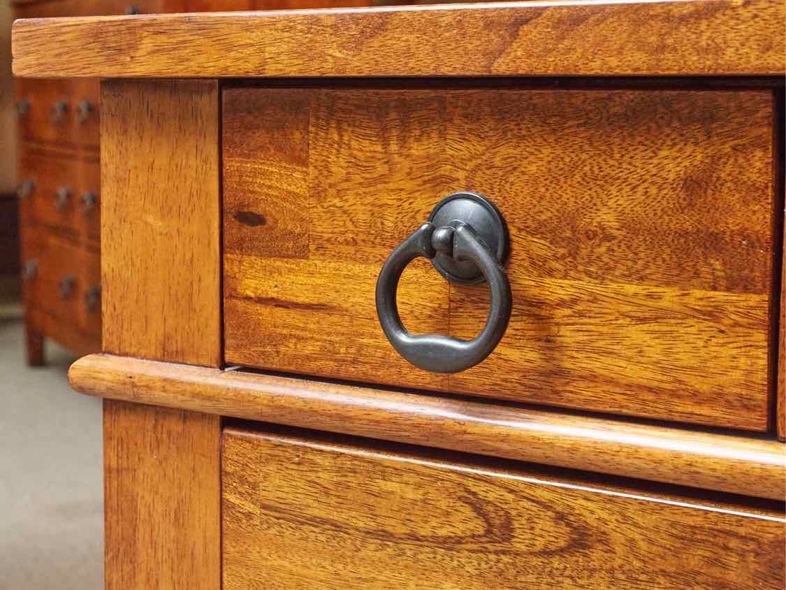 Pair of Klaussner Cherry 4 Drawer Nightstands