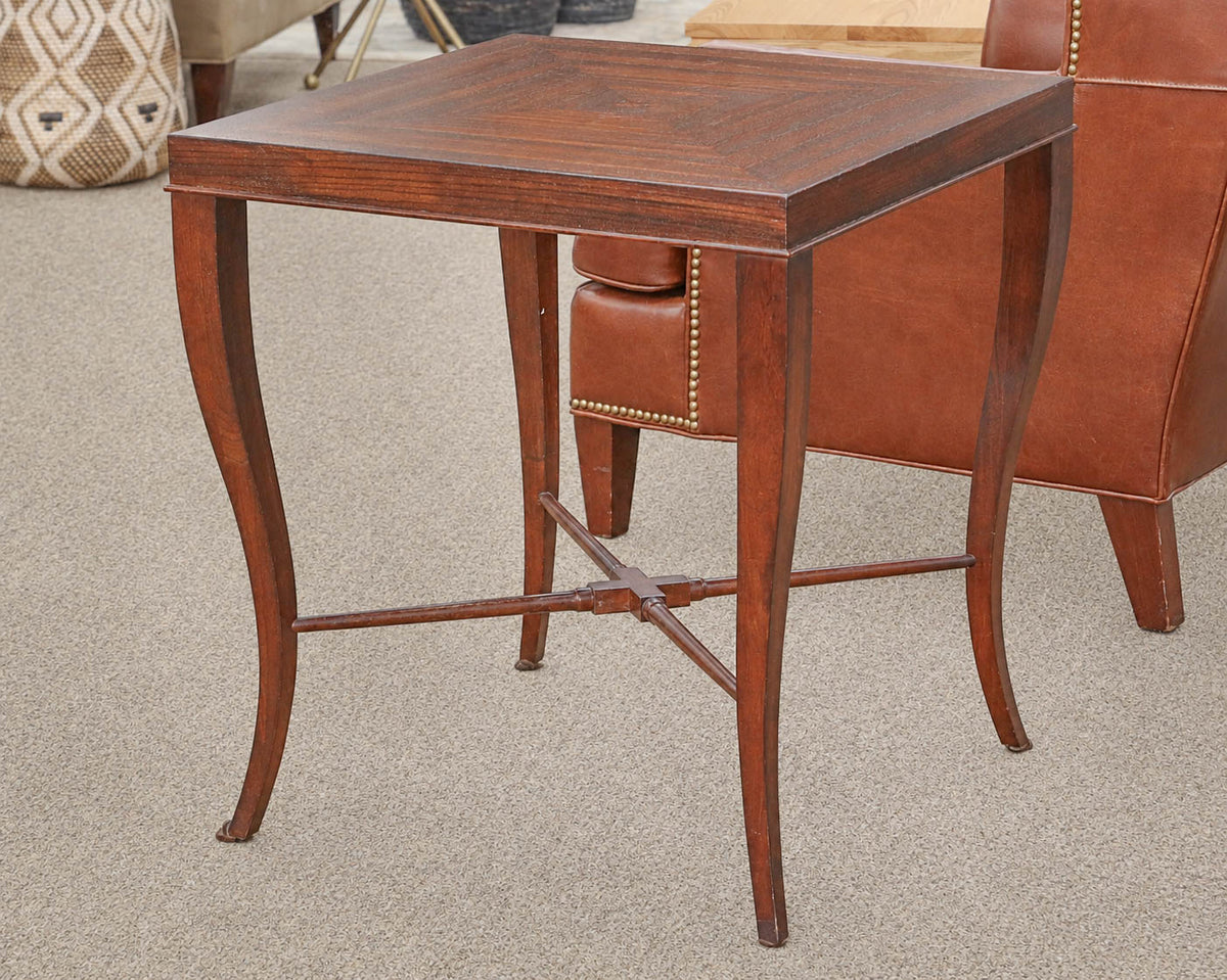 Ethan Allen  Mahogany Side Table with Cabriole Leg