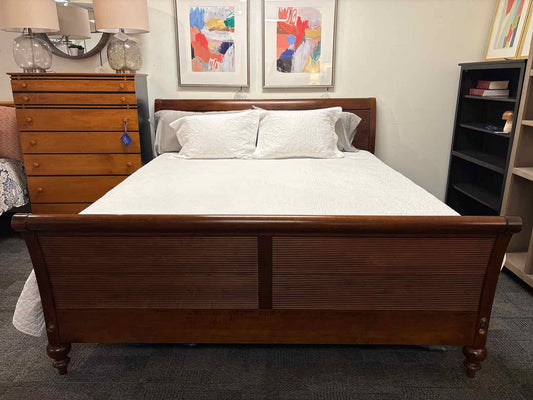 Ethan Allen British Classics King Sleigh Bed