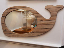 Wooden Whale Shape Mirror