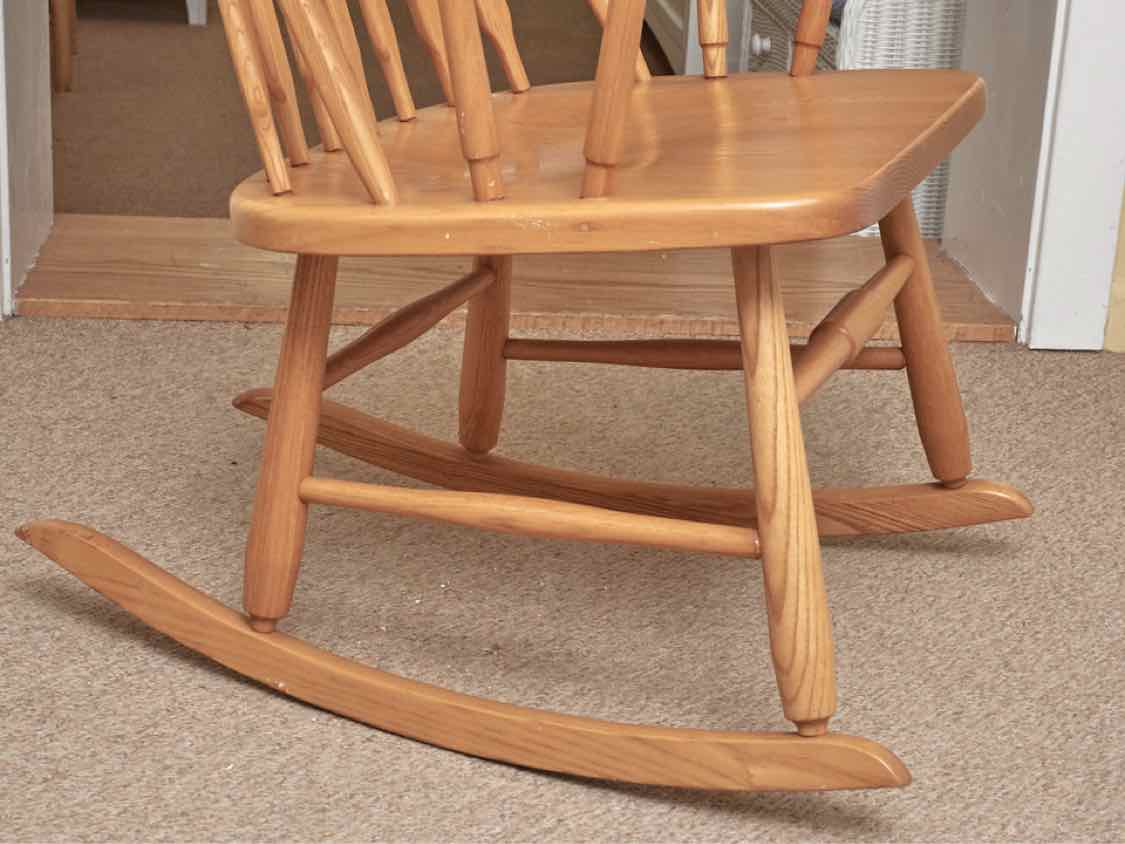 S Bent & Bros. Oak Rocker – Furniture Consignment Gallery