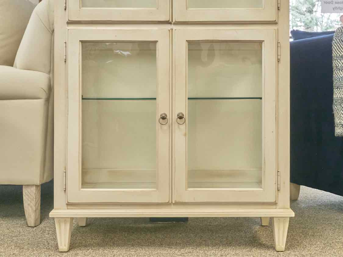 Ethan Allen 'Swedish Home' Cream Four Door Display Cabinet