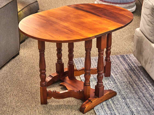 Cherry Drop Leaf Small Accent Table