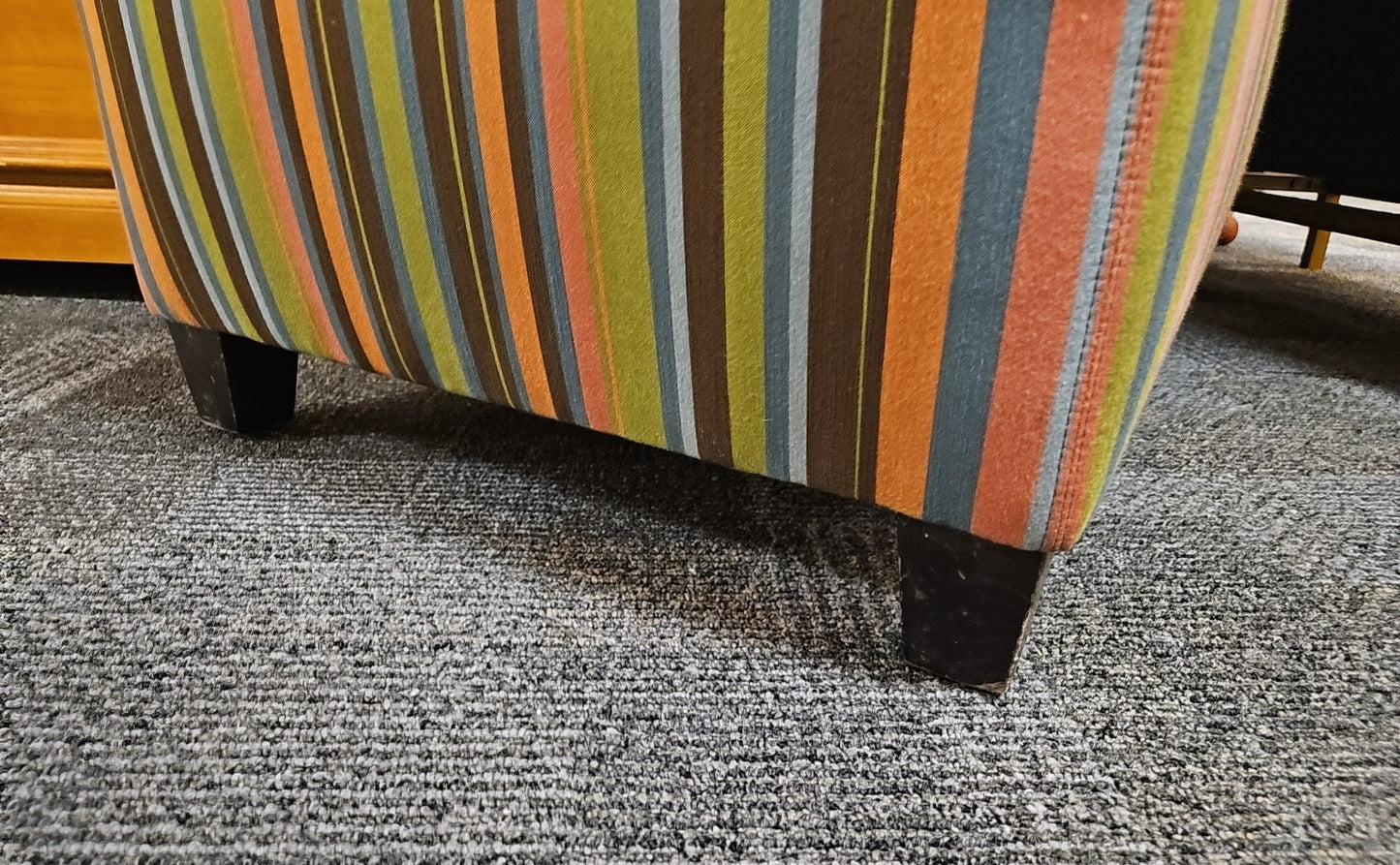 ABC Carpet & Home Striped Slipper Chair