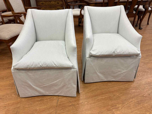 Pair of Century Furniture 'Coloney' Arm Chairs