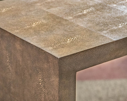 Ethan Allen 'Rhys' Shagreen City Grey Finish Console