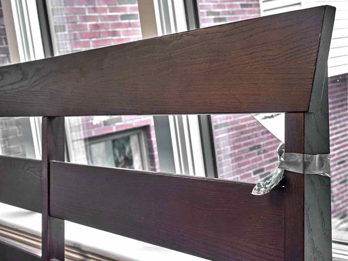 Ethan Allen King Bed in Espresso Finish Oak