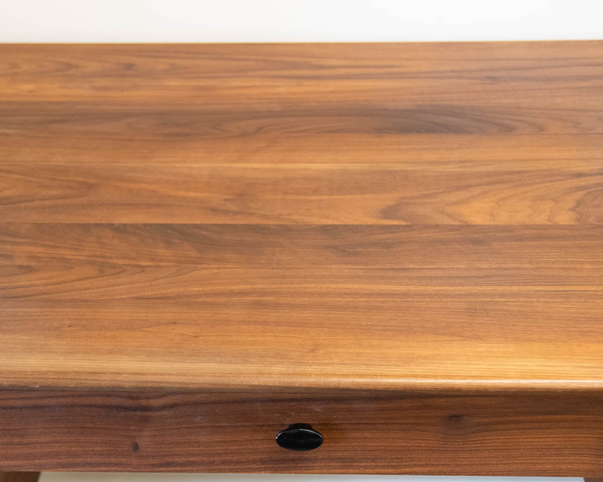 Crate & Barrel 'Kendall' Walnut 4 Drawer Desk