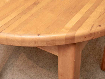 Butcher Block Round Dining Table
