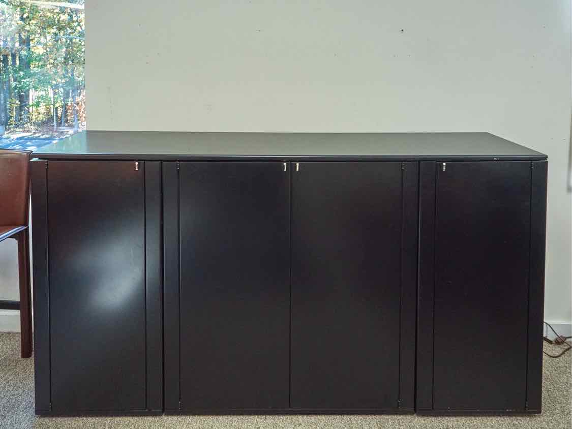 Interlubke Contemporary Black Four Door Sideboard