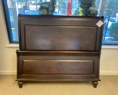Queen Espresso Finish Sleigh  Bed