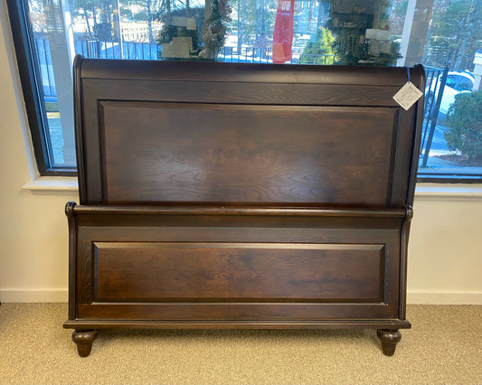 Queen Espresso Finish Sleigh  Bed