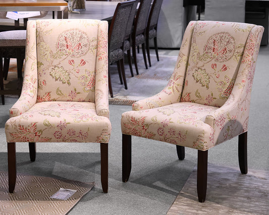 Pair of Floral Dining Chairs