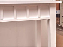 White Finish With  Lower Shelf Side Table