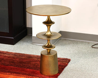 Flight Accent Table in Brass