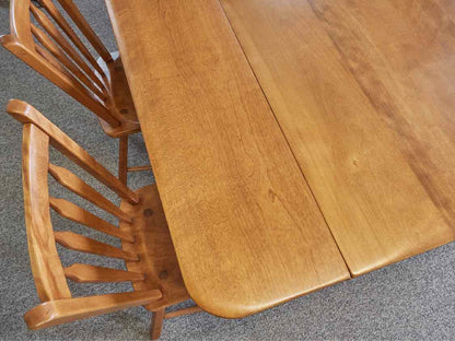 Maple Drop Leaf Table & Set of Four Slat Back Chairs