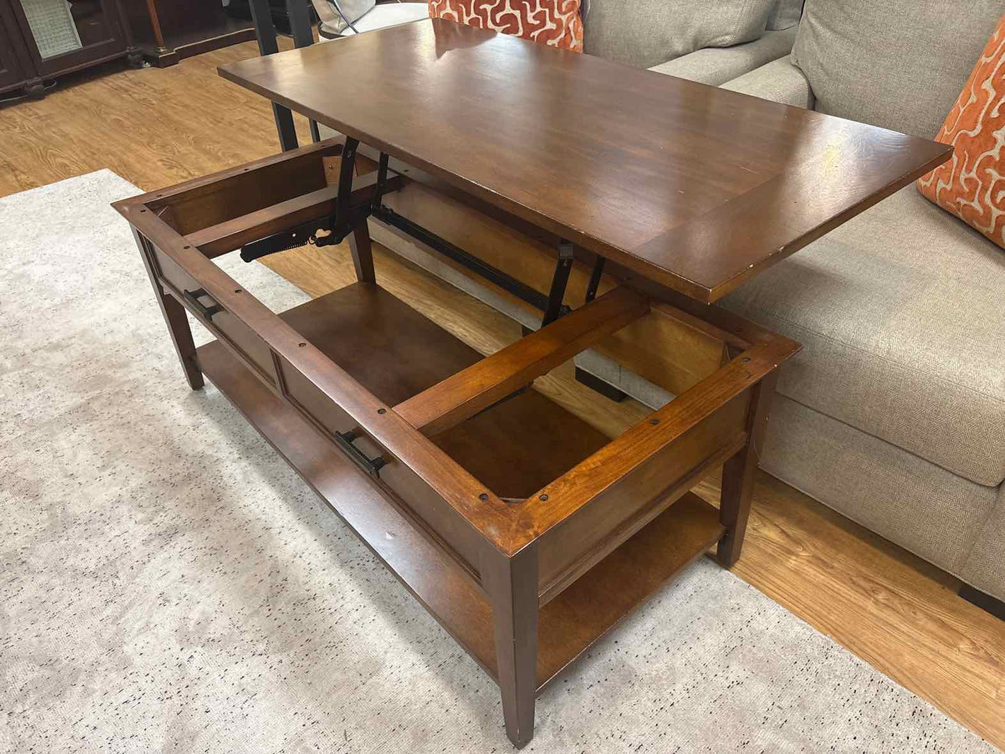 Lift-Top Cocktail Table