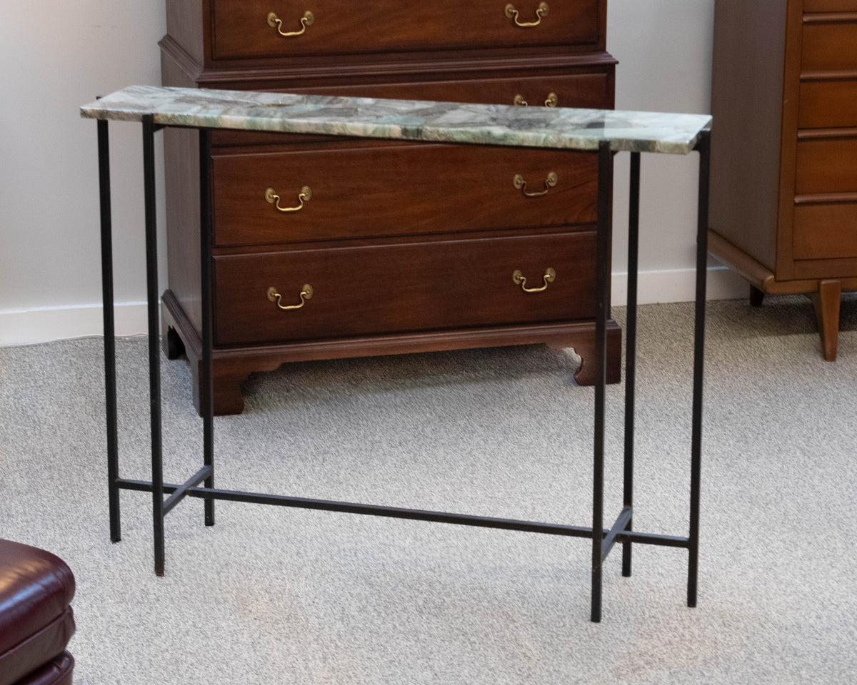 Jade Green Marble Top Console