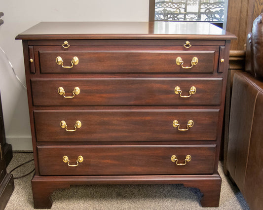 Henkel Harris Bachelor's Chest in Mahogany with Brass Pulls