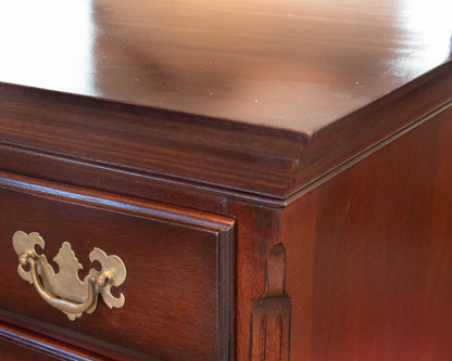 Solid Mahogany Nine Drawer Chest on Chest