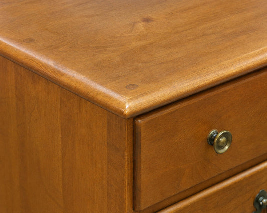 Ethan Allen Solid Rock Maple Four Drawer Nightstand