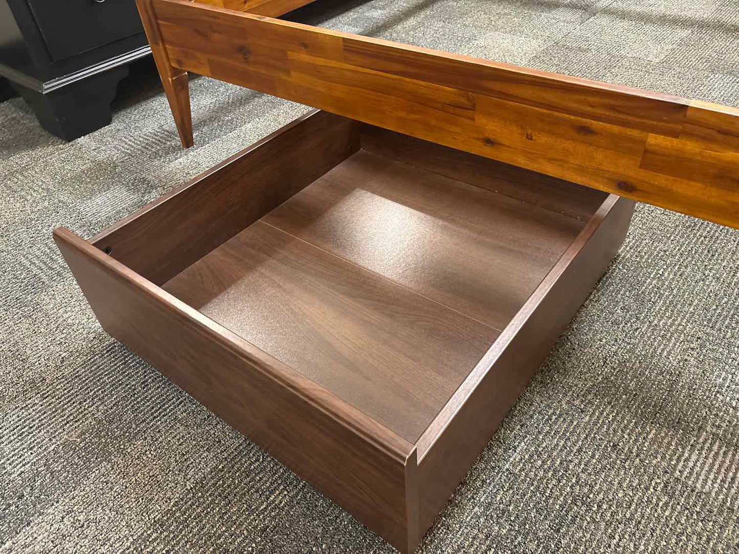 Low-Profile Full Platform Bed w/ Storage