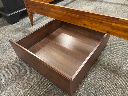 Low-Profile Full Platform Bed w/ Storage
