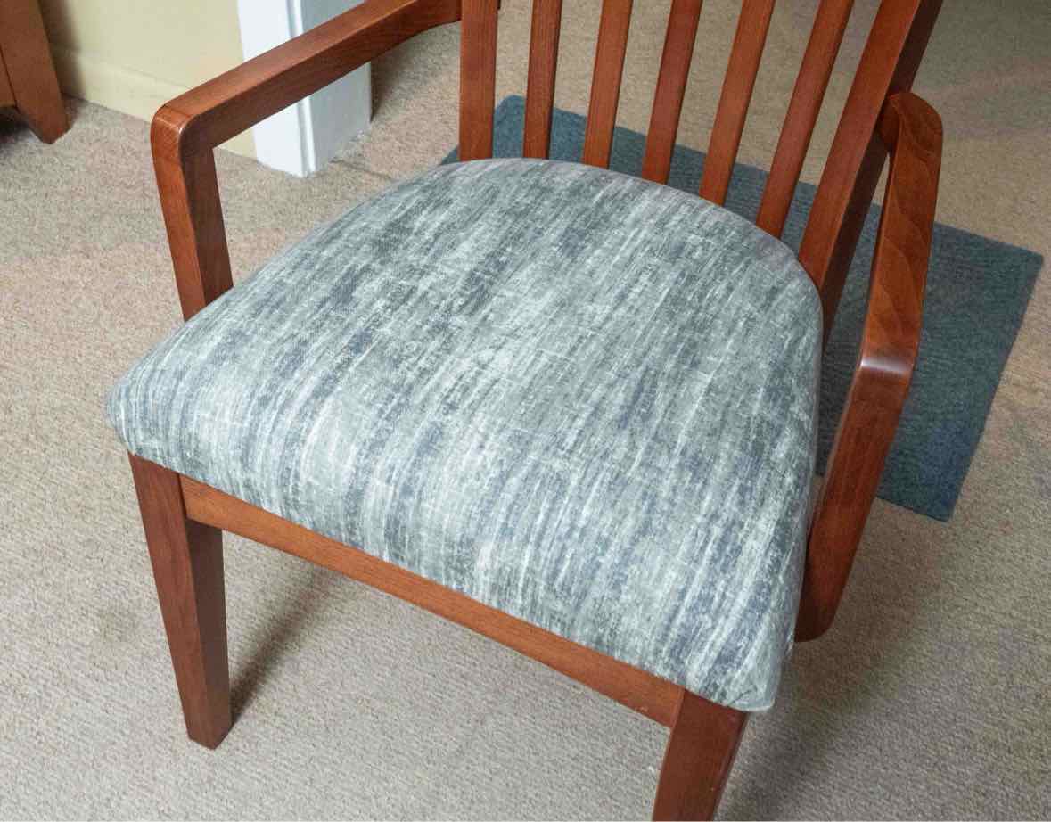 Birch Dining Table & (6) Birch Slat Back Dining Chair Set