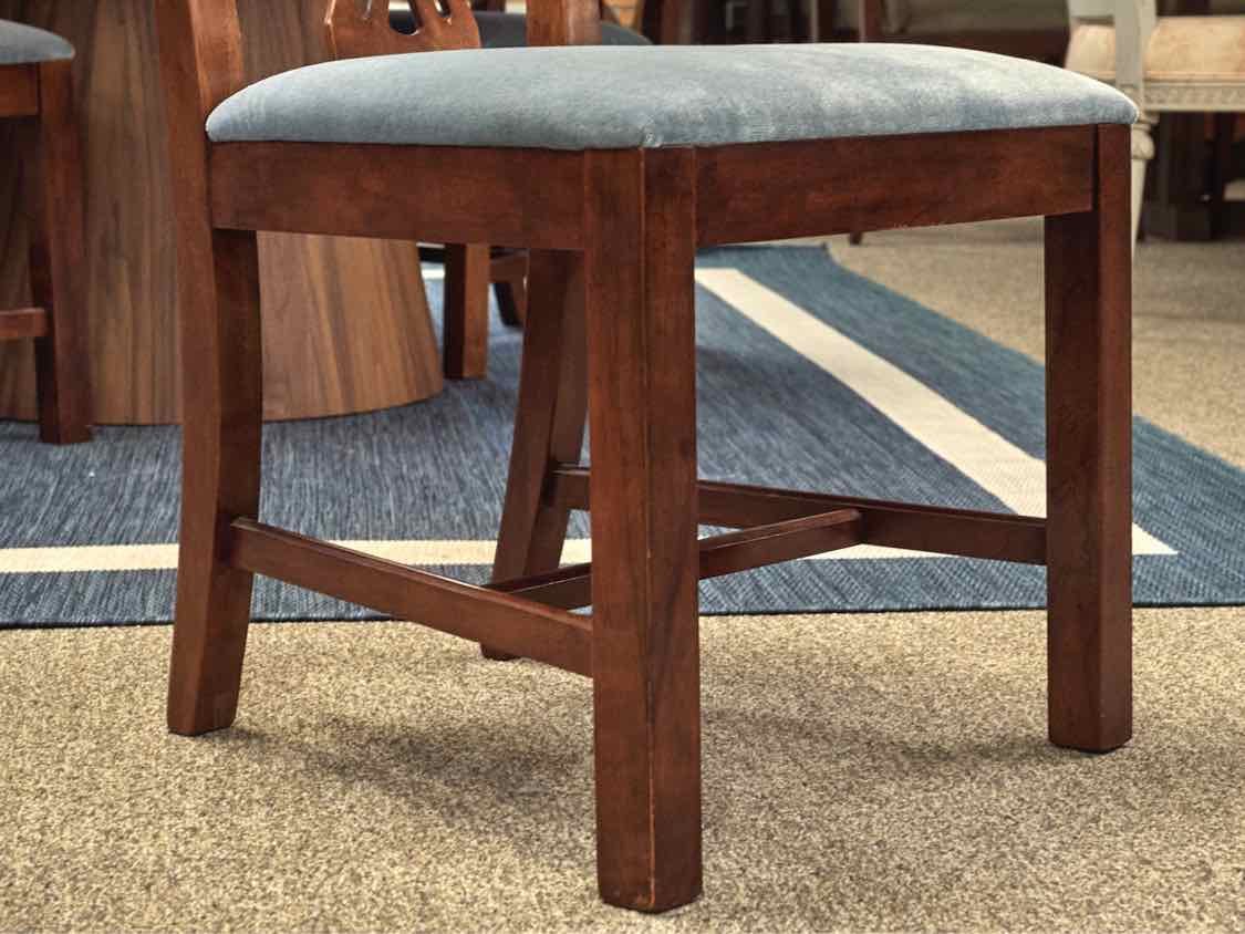 Set of Six Cherry Framed Chippendale Dining Chairs