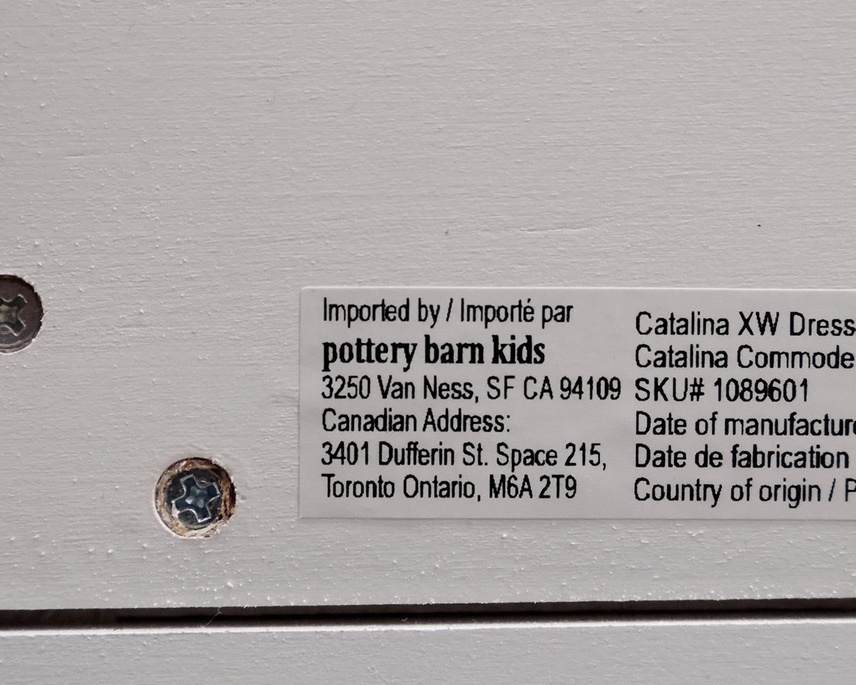 Pottery Barn Kids White 6-Drawer Catalina Dresser