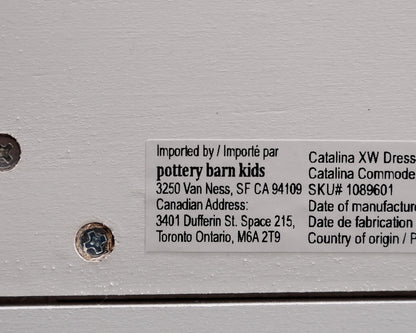 Pottery Barn Kids White 6-Drawer Catalina Dresser