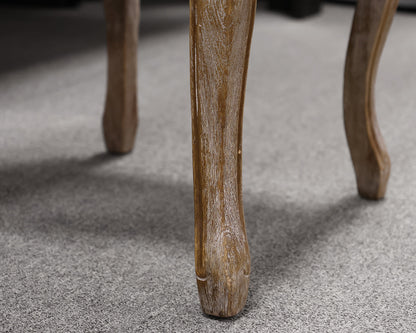 Pair of French Country Tufted Dining Chairs
