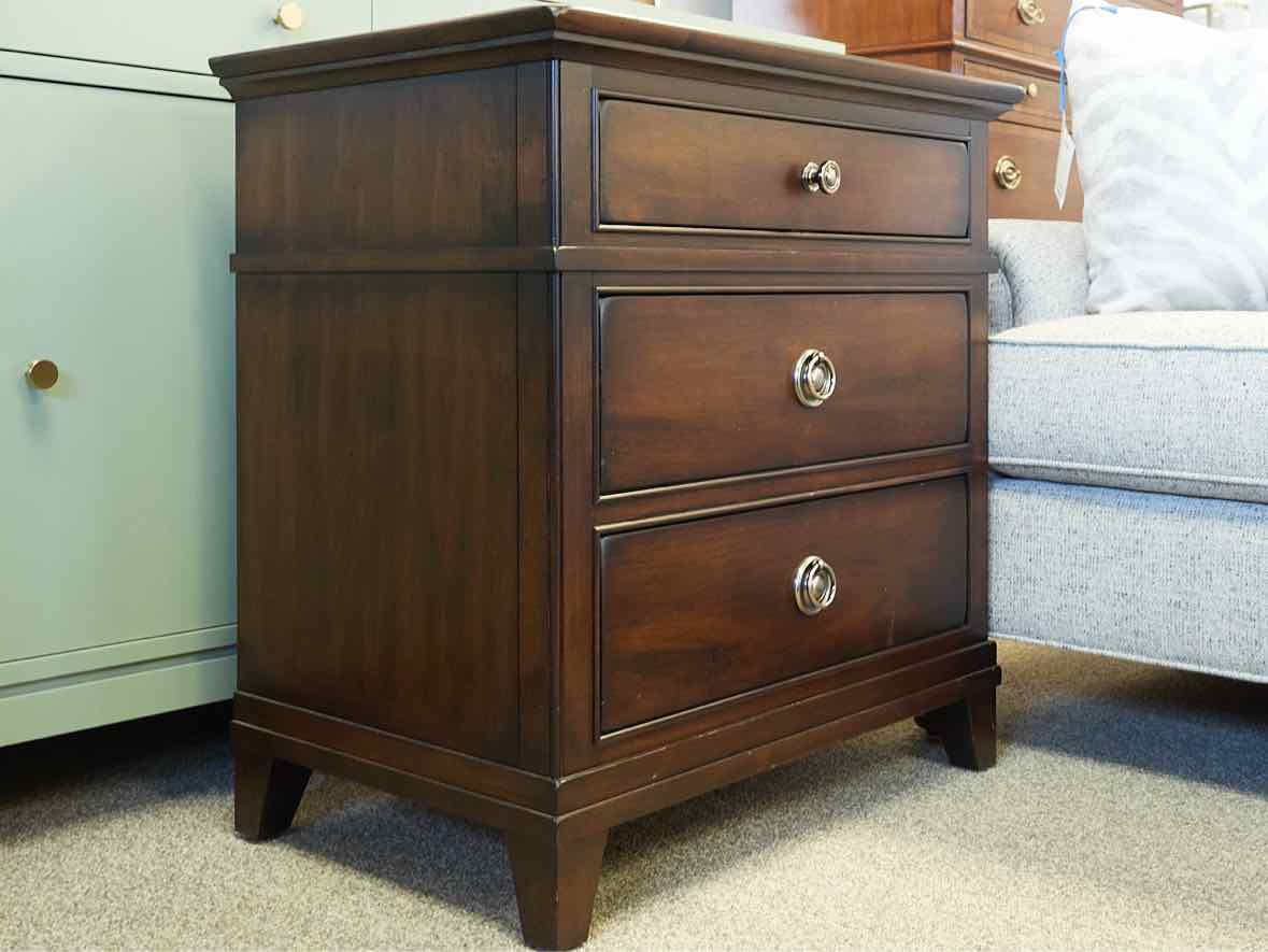 Pair of West Brothers Furniture Mahogany Finish  3 Drawer Nightstand