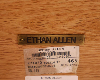 Ethan Allen Corin Trestle Extension Dining Table