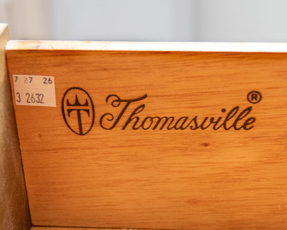 Thomasville 7-Drawer Dresser in Oak with Brass Pulls